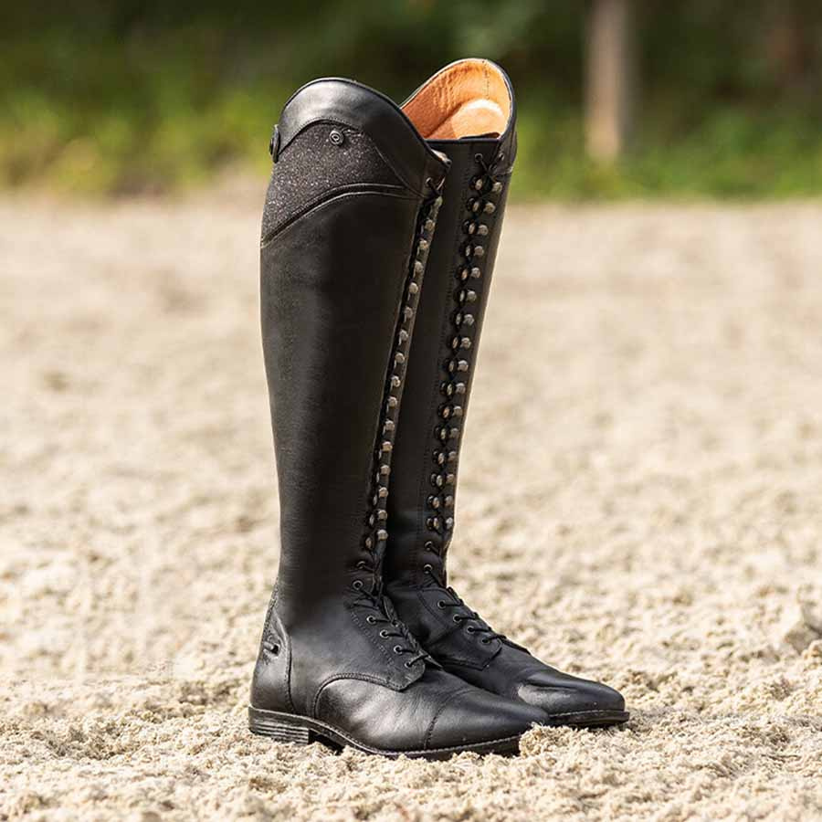 Dressurstiefel Kinder/Jugendliche Hailey Schwarz