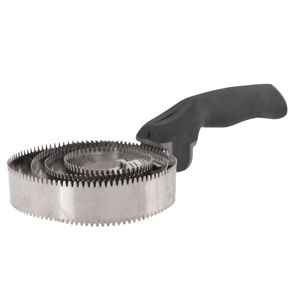 Isländerstriegel Soft Grip Schwarz/Grau