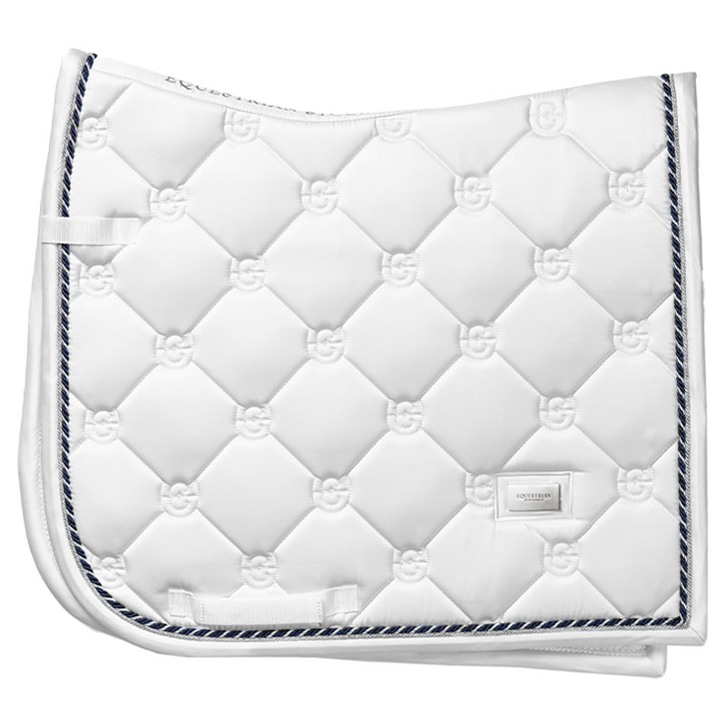 Dressurschabracke ES White Perfection Silver