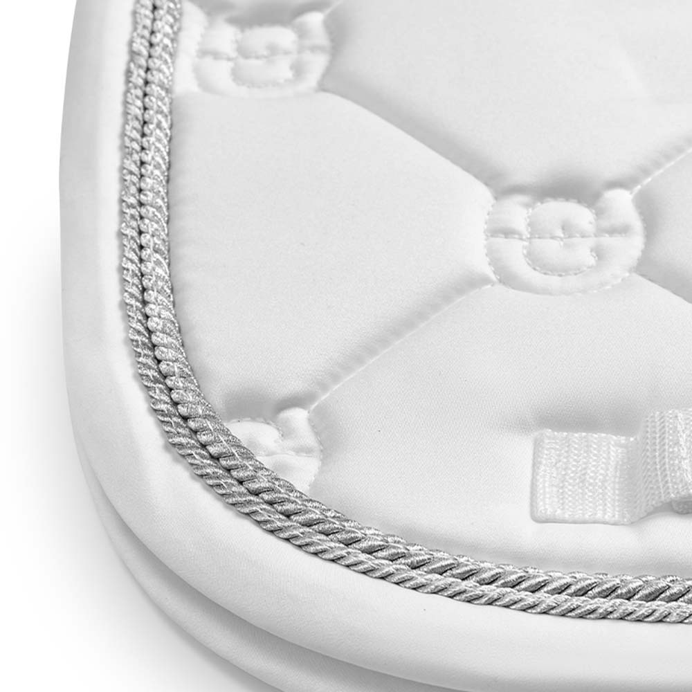 Dressurschabracke ES White Perfection Silver