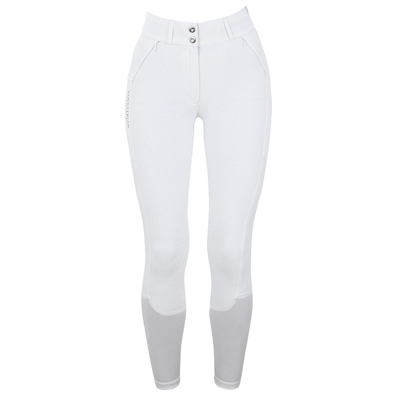 Reithosen ES Jump Elite Knee Grip White Perfection