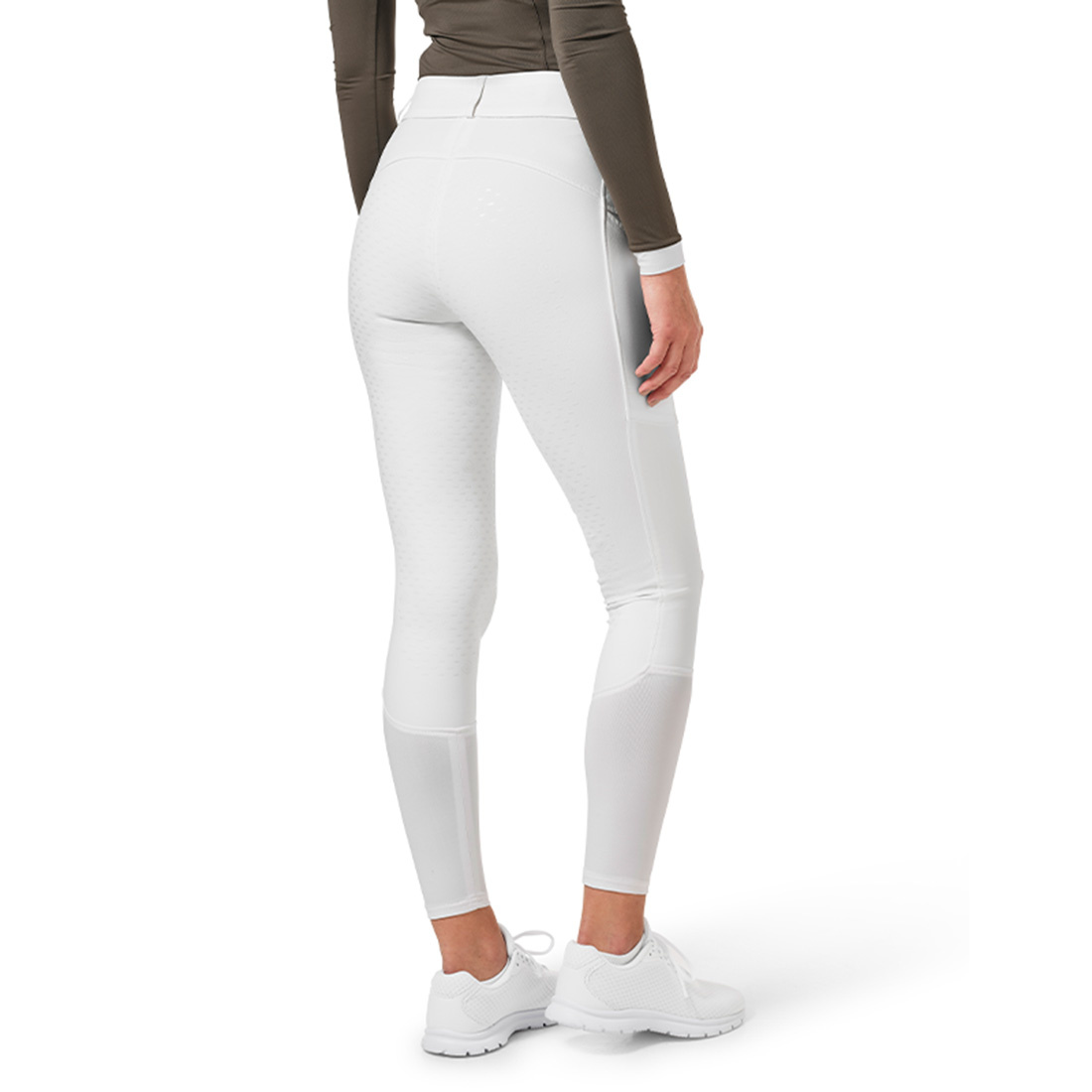 Reithosen ES Dressage Elite Full Grip White Perfection
