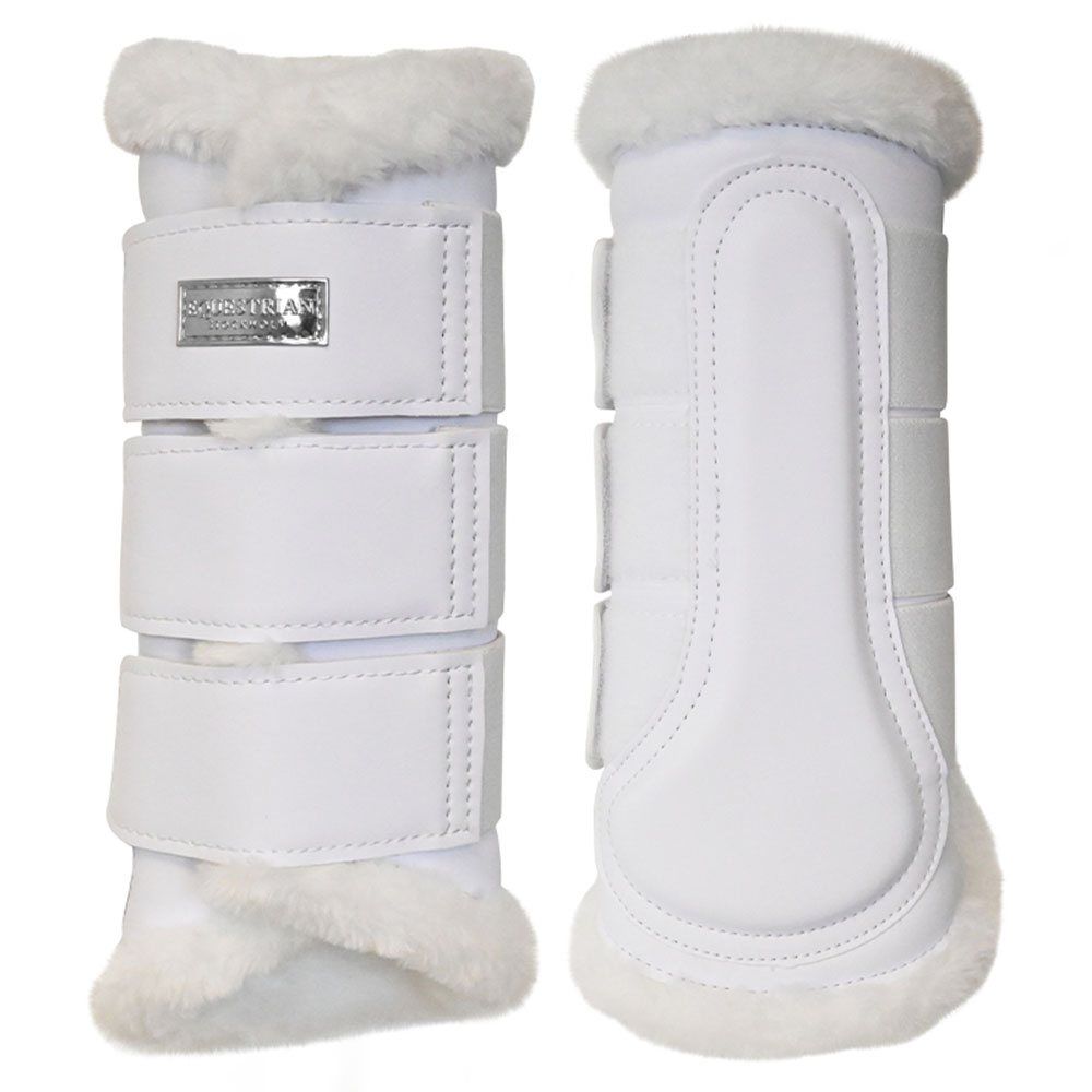 Gamaschen ES Faux Fur White Silver