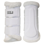 Gamaschen ES Faux Fur White Silver Gamaschen ES Faux Fur White Silver