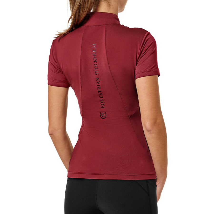 Trainingstop ES UV Protection Short Sleeve Bordeaux