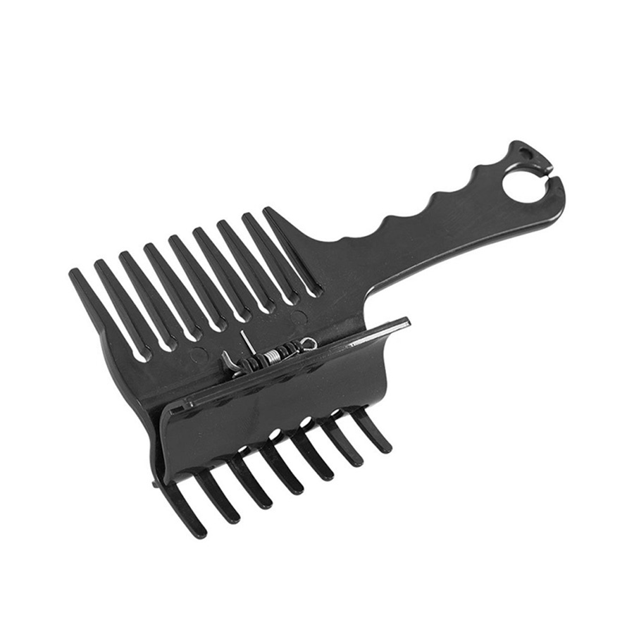 Striegel mit Clip Schwarz