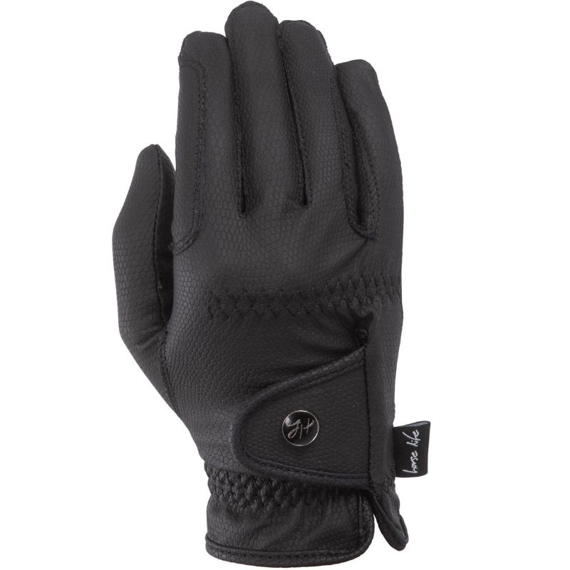 Reithandschuhe Flexible Grip Schwarz