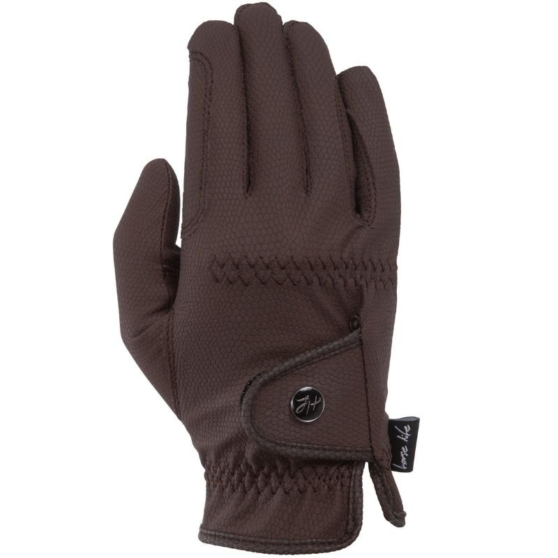 Reithandschuhe Kinder/Junior Flexible Grip Braun