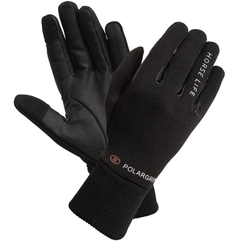 Winterreithandschuhe Polargrip Schwarz