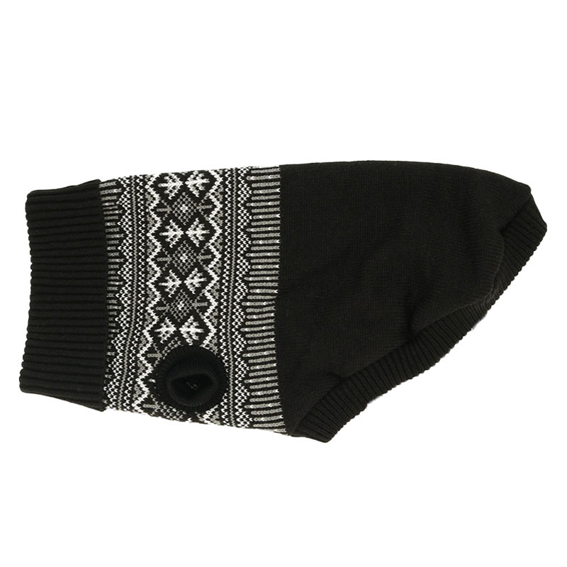Hundepullover Iselin Schwarz