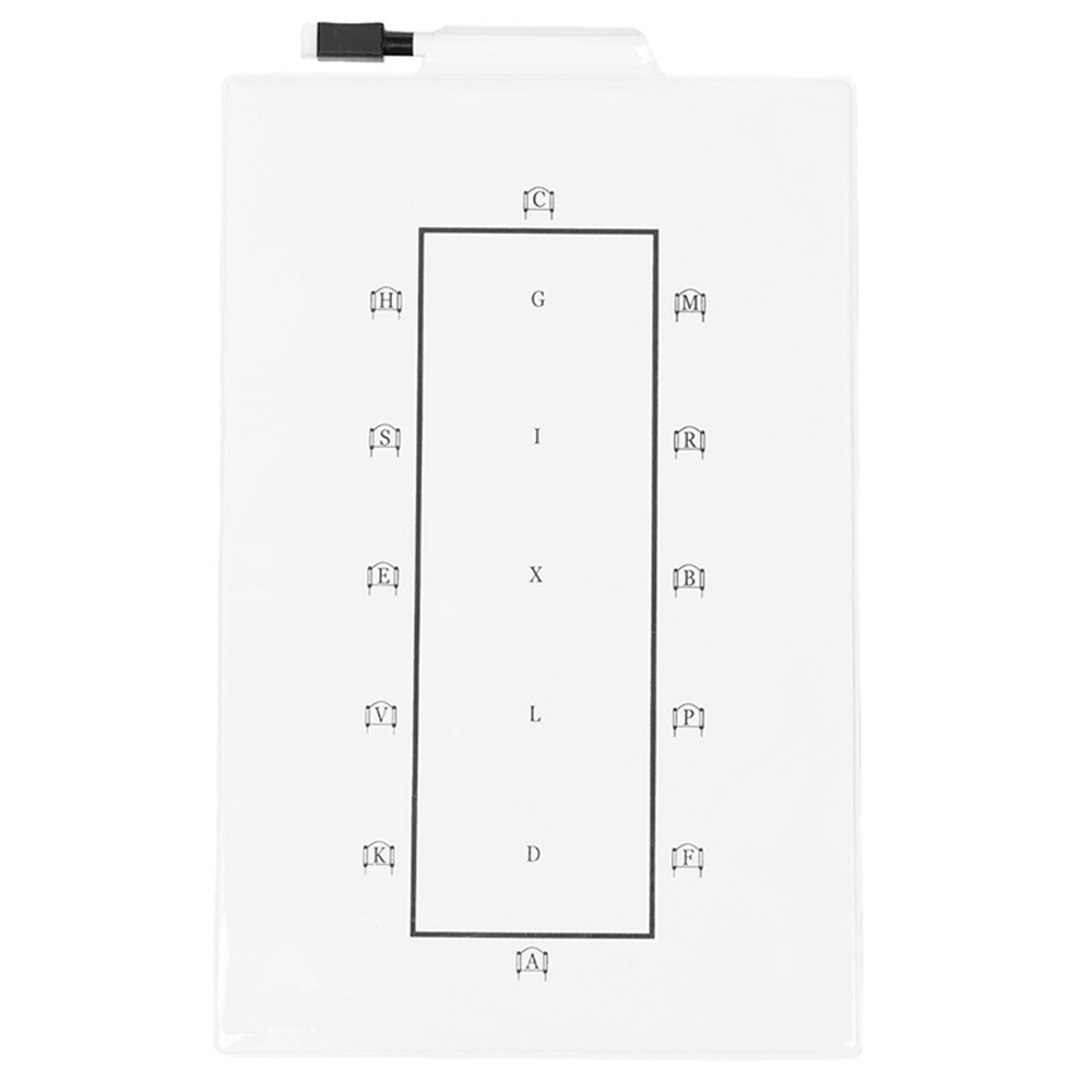 Dressur-Trainingsboard Whiteboard Weiß