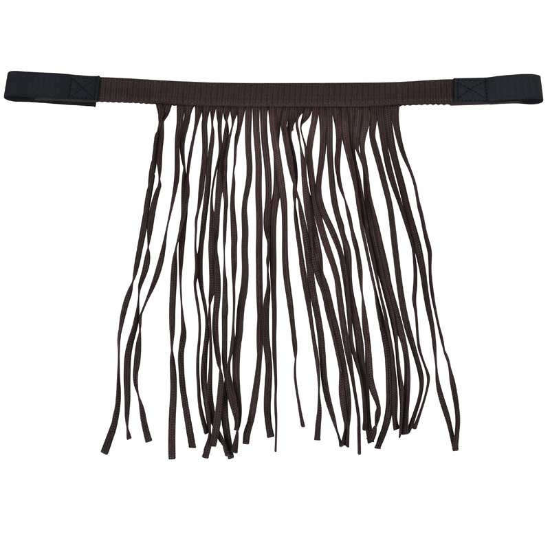 Fliegenfransen Polyester Braun