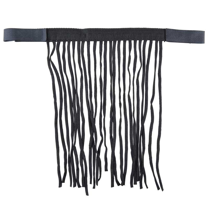 Fliegenfransen Polyester Schwarz
