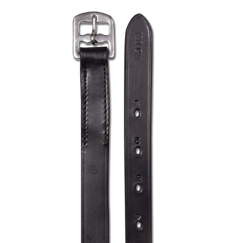 Steigbügelriemen Basic Leather Schwarz