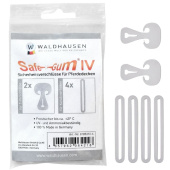 Safe-Gum Verbinder für T-Verschlüsse & Karabiner 6-pack Grau Safe-Gum Verbinder für T-Verschlüsse & Karabiner 6-pack Grau