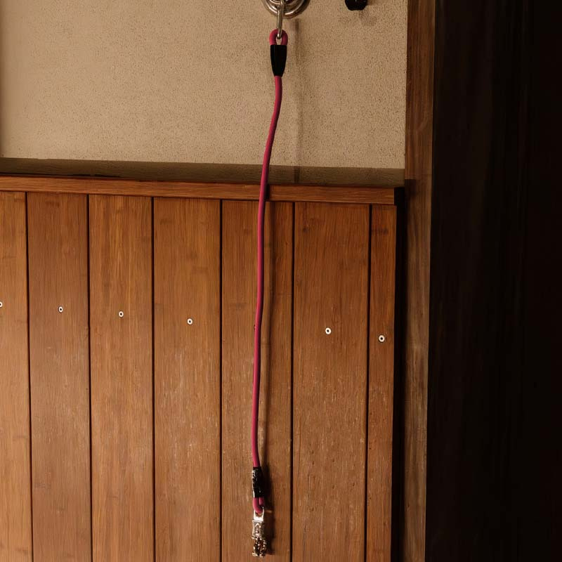 Anbindestrick Box Lead & Cross Silicone Rosa