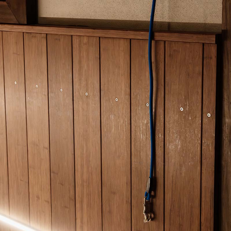 Anbindestrick Box Lead & Cross Silicone Blau