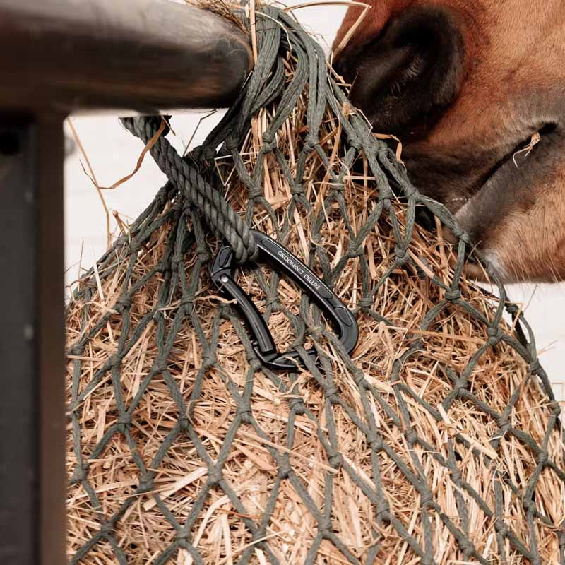 Aufhängehaken Aluminiumn Safety Snap Schwarz