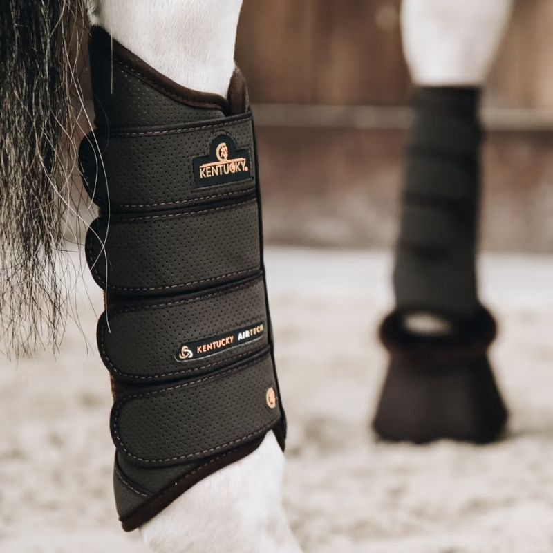 Springgamaschen Eventing Air Tech Hind Braun