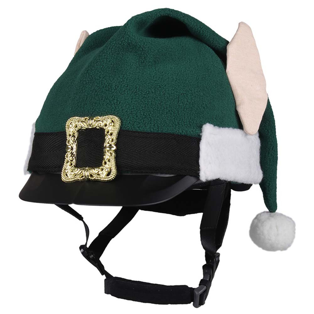 Helmüberzug Weihnachtself Grün
