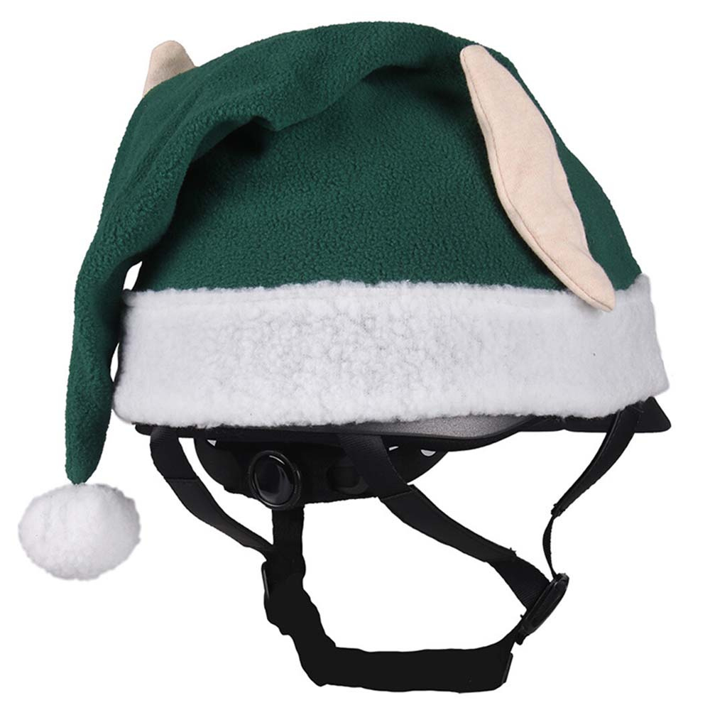 Helmüberzug Weihnachtself Grün