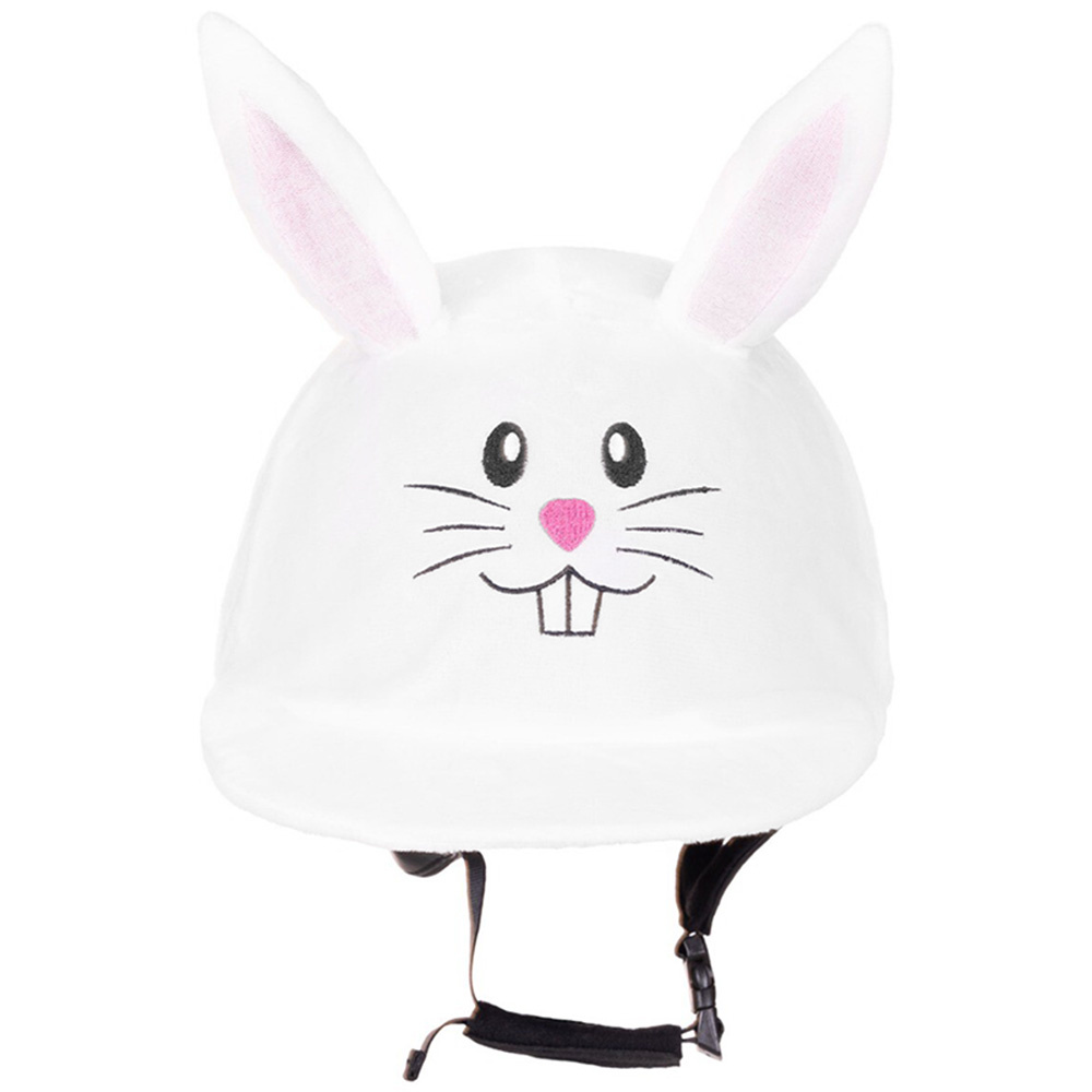 Helmüberzug Osterhase Weiß