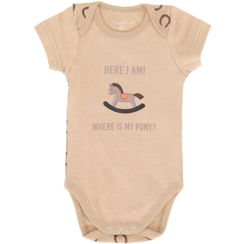 Kurzärmeliger Body Bobby Beige