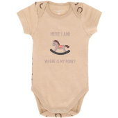Kurzärmeliger Body Bobby Beige Kurzärmeliger Body Bobby Beige