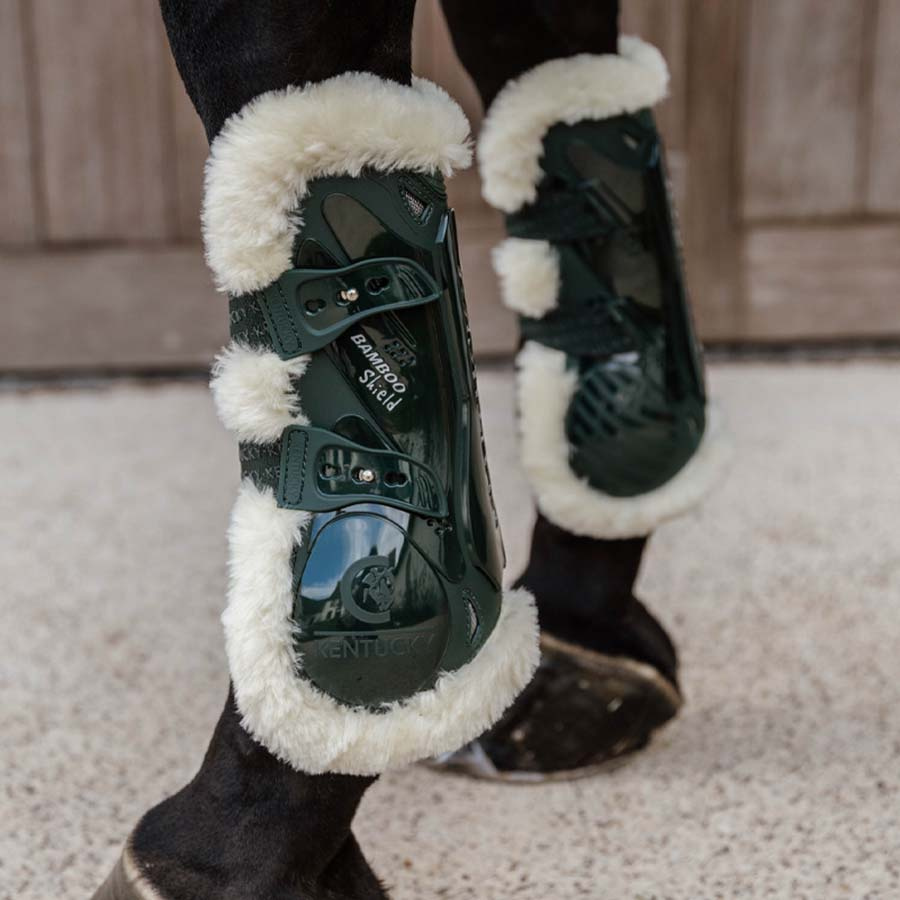 Springgamachen Vegan Sheepskin Bamboo Elastic Dunkelgrün