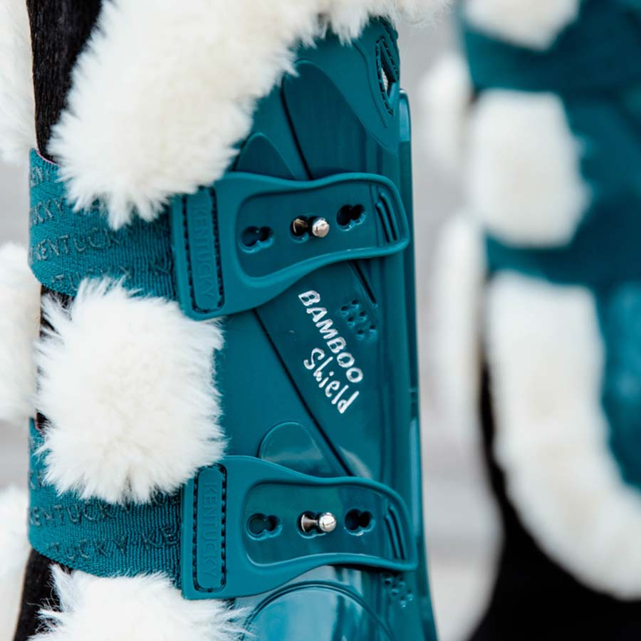 Springgamachen Vegan Sheepskin Bamboo Elastic Smaragdgrün