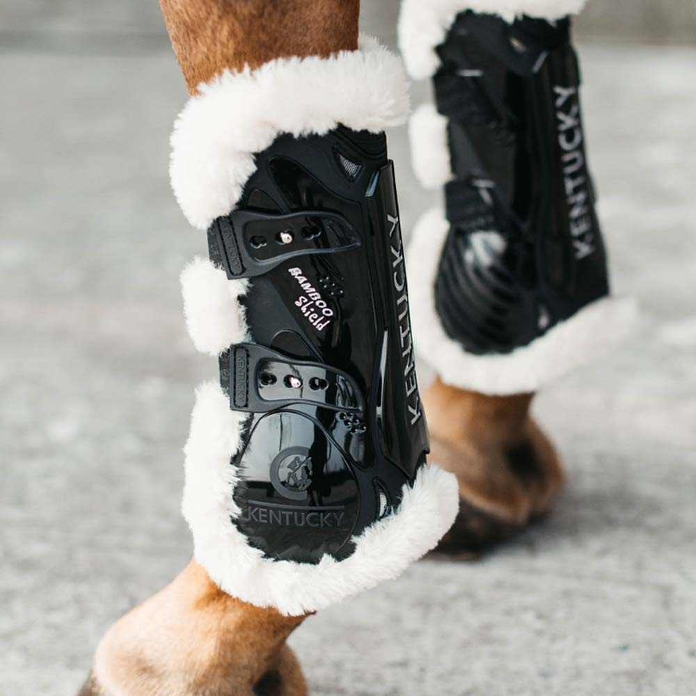 Springgamaschen Sheepskin Bamboo Shield Schwarz
