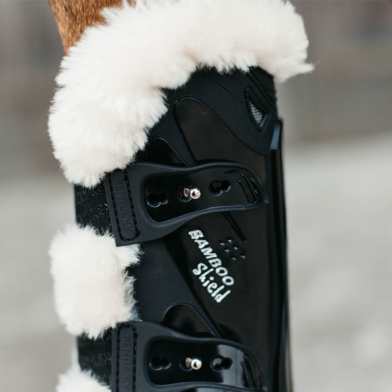 Springgamaschen Sheepskin Bamboo Shield Schwarz