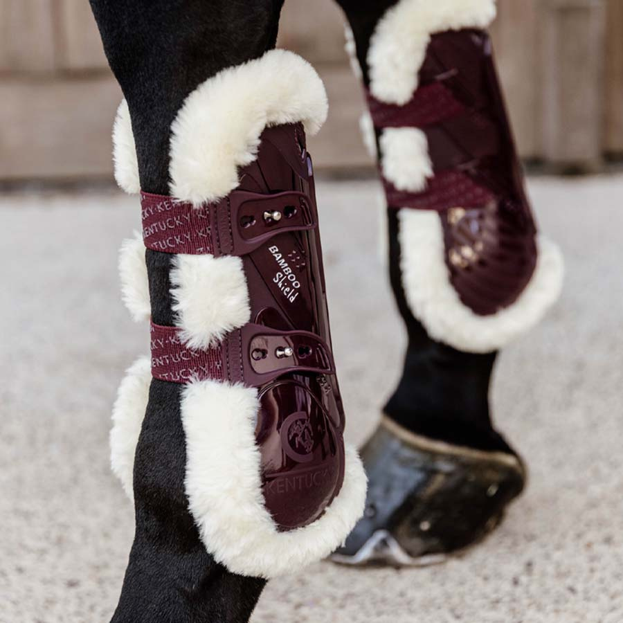 Springgamachen Vegan Sheepskin Bamboo Elastic Bordeaux