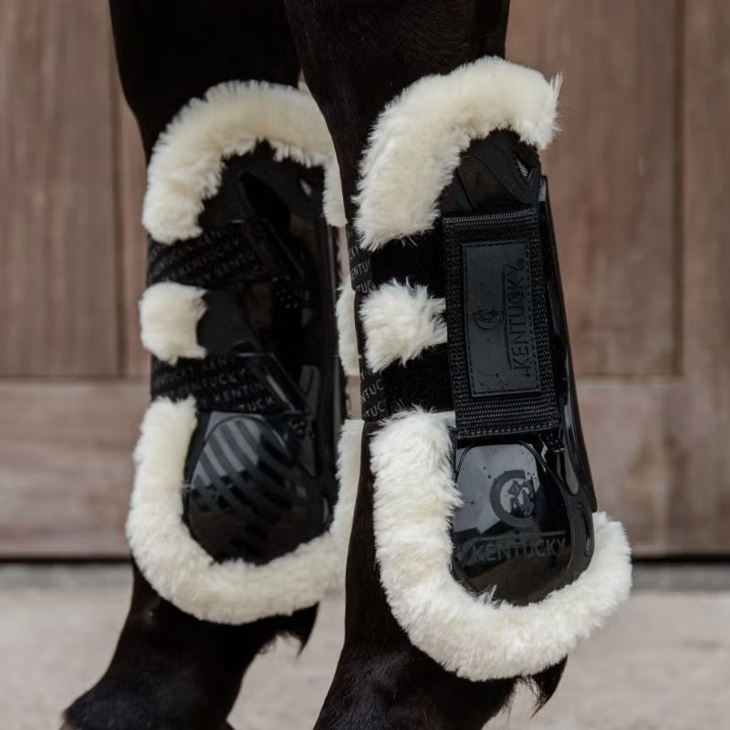 Springgamachen Vegan Sheepskin Velcro Schwarz