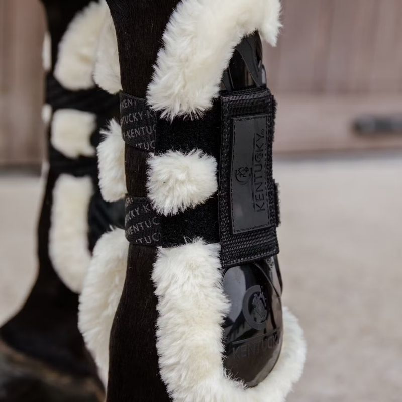 Springgamachen Vegan Sheepskin Velcro Schwarz