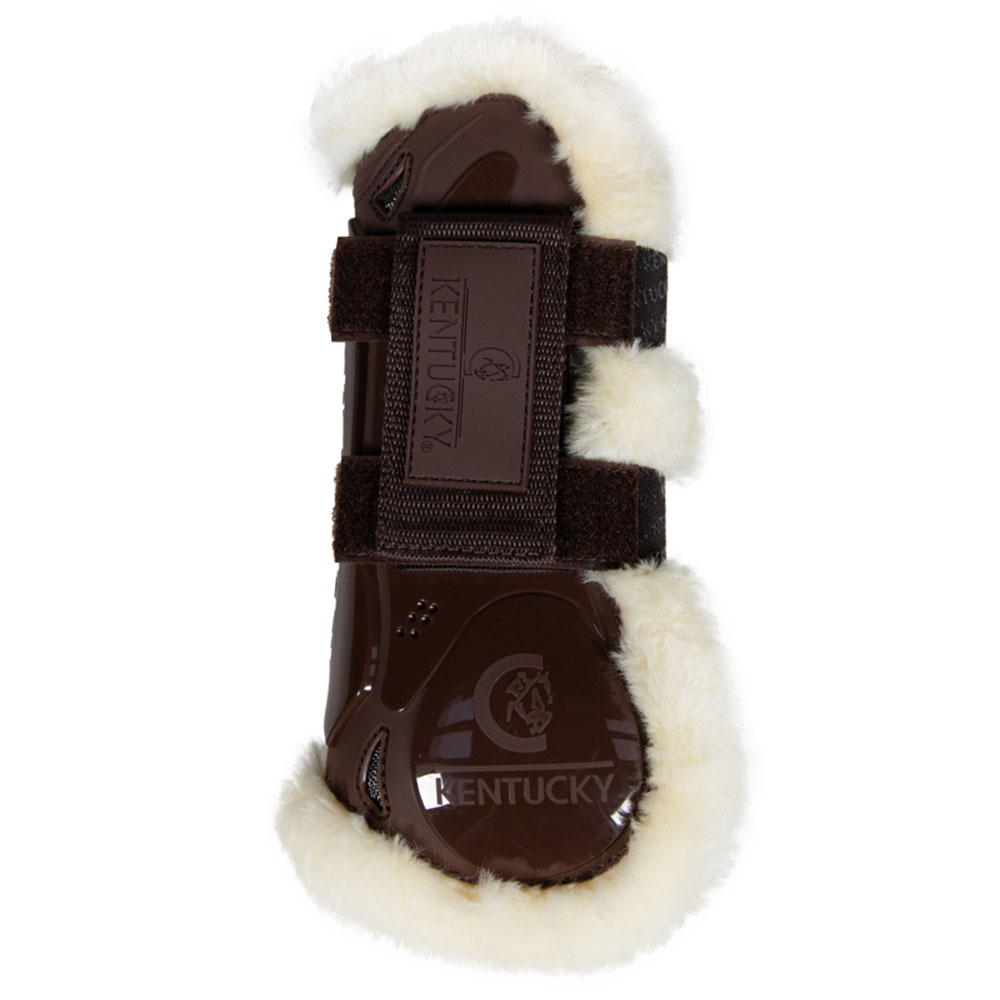 Springgamachen Vegan Sheepskin Velcro Braun