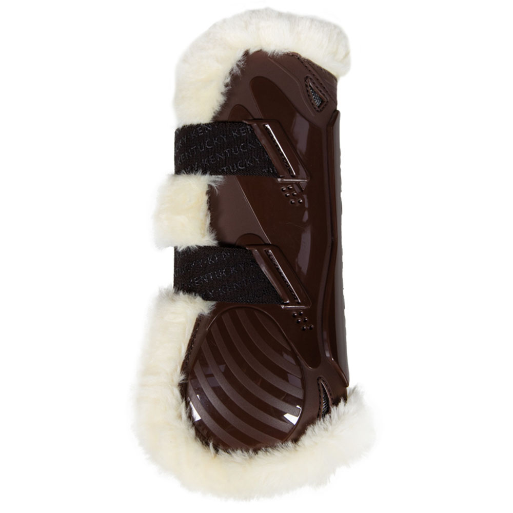 Springgamachen Vegan Sheepskin Velcro Braun