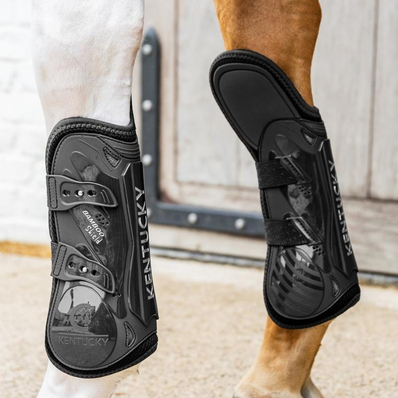 Beinschutz Bamboo Shield Elastic Knee Protection Schwarz