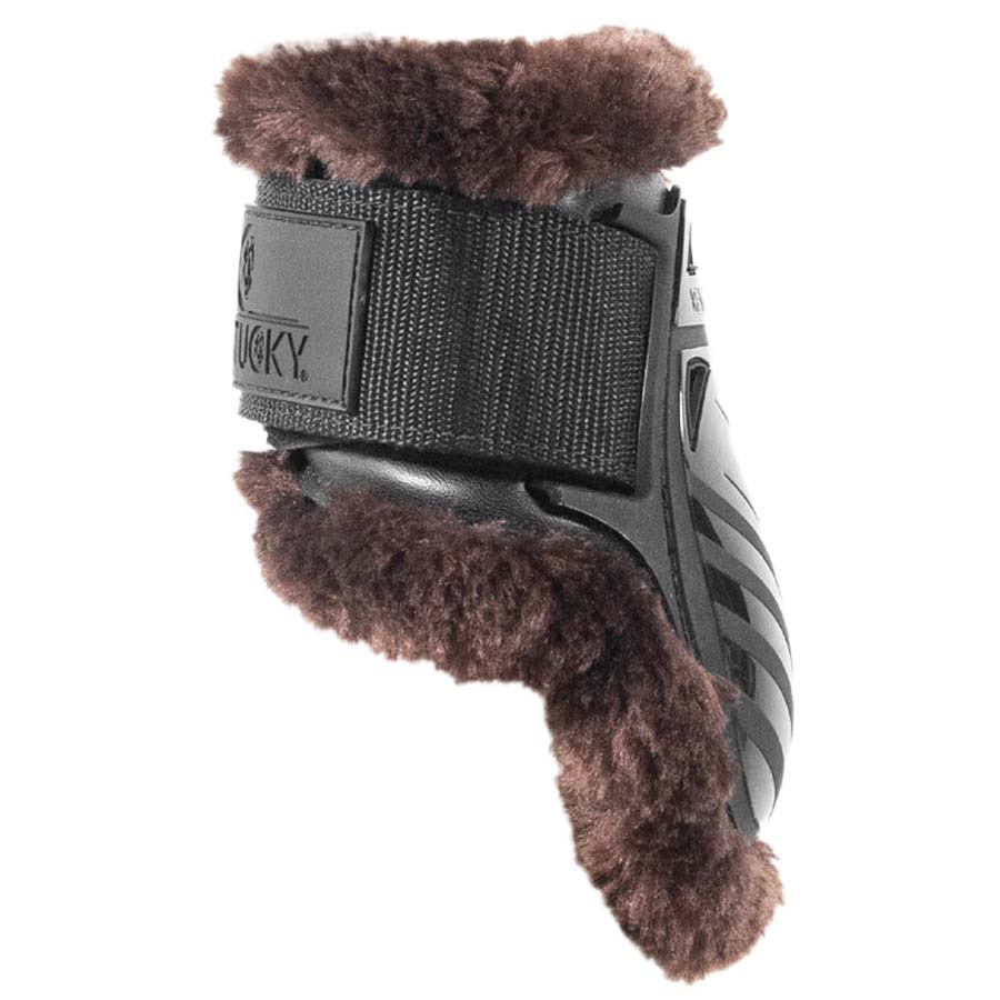 Streichkappen Young Vegan Sheepskin Schwarz/Braun