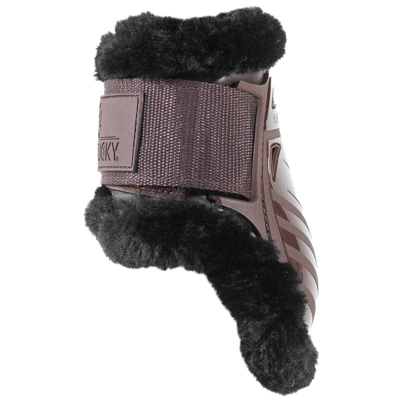 Streichkappen Young Vegan Sheepskin Braun/Schwarz