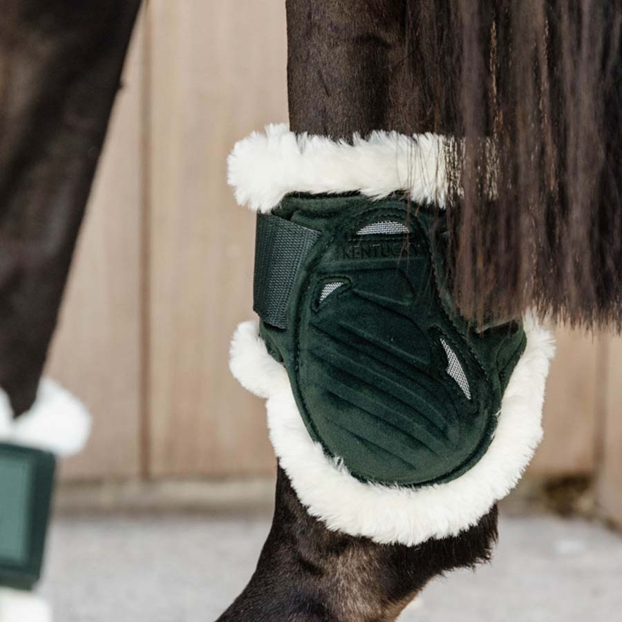 Streichkappen Young Vegan Sheepskin Velvet Dunkelgrün