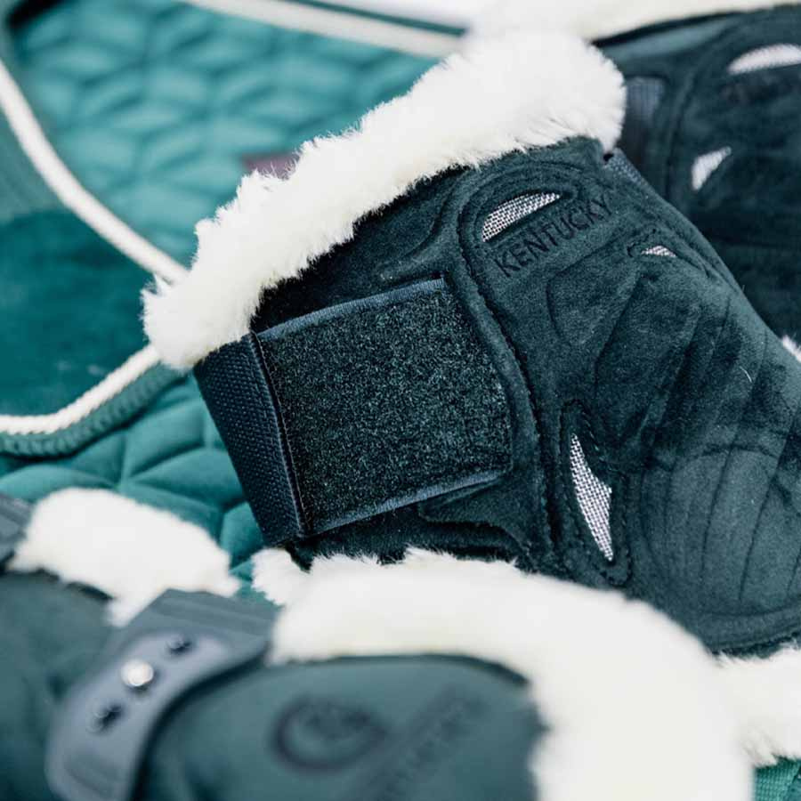 Streichkappen Young Vegan Sheepskin Velvet Dunkelgrün