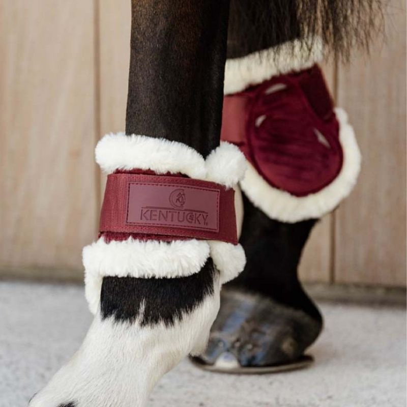 Streichkappen Young Vegan Sheepskin Velvet Bordeaux