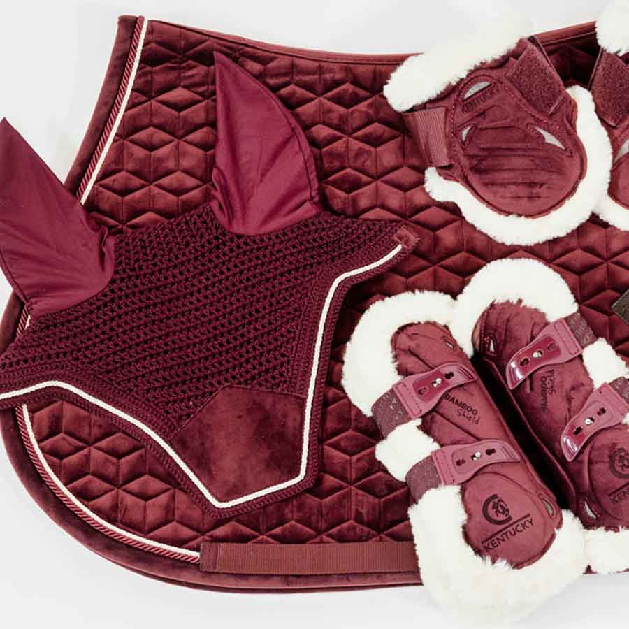 Streichkappen Young Vegan Sheepskin Velvet Bordeaux