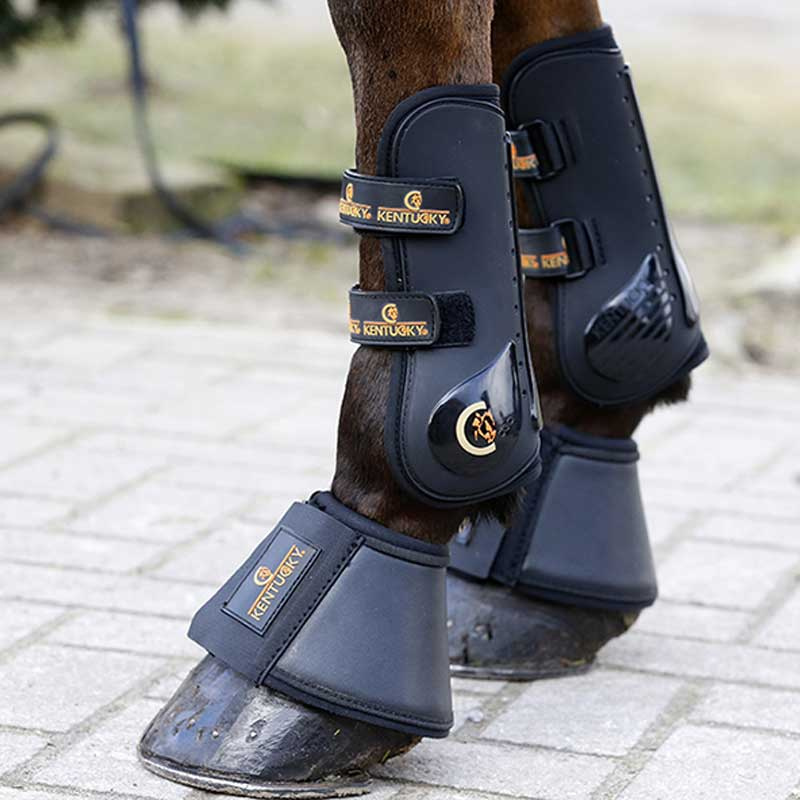 Hufglocken Kunstleder Schwarz