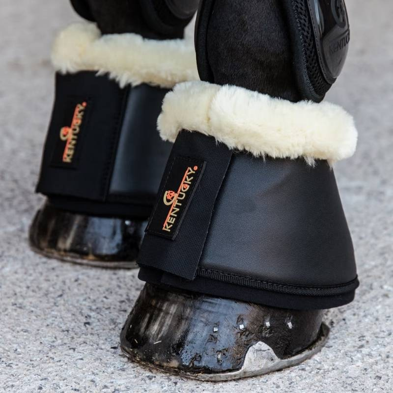 Hufglocken Sheepskin Leather Schwarz