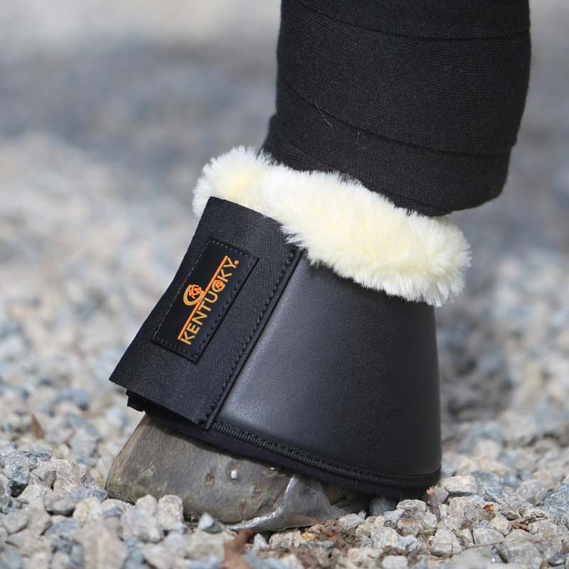 Hufglocken Sheepskin Leather Schwarz