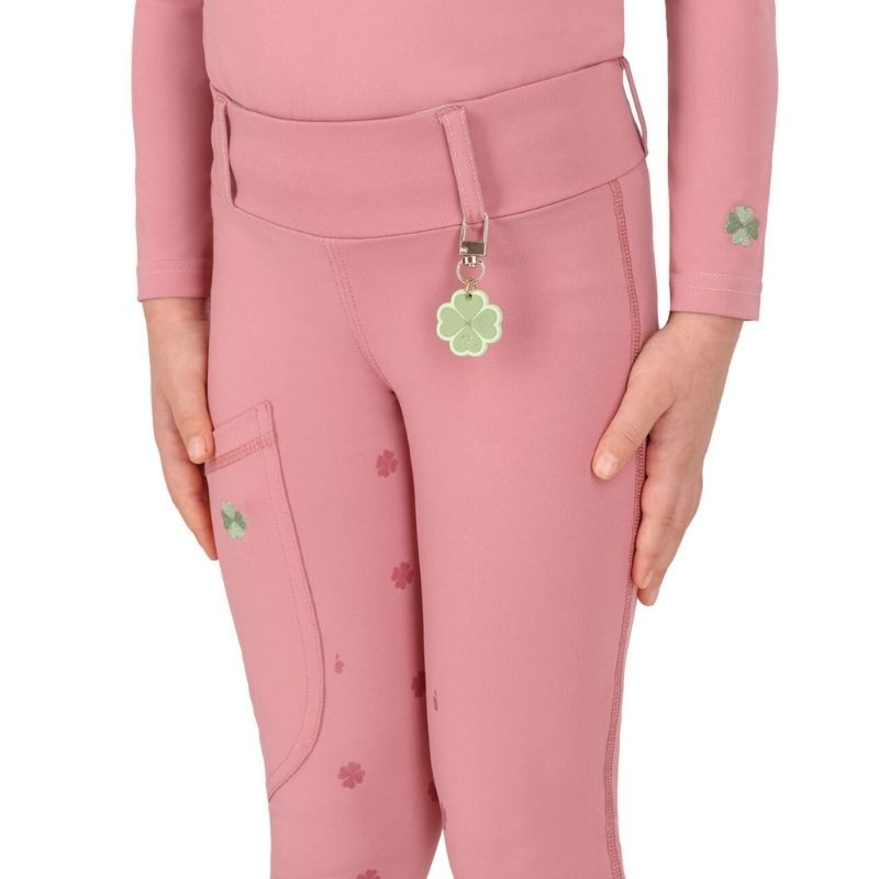 Reitleggings Kinder/Junior Lucky Start Full Grip Rosa