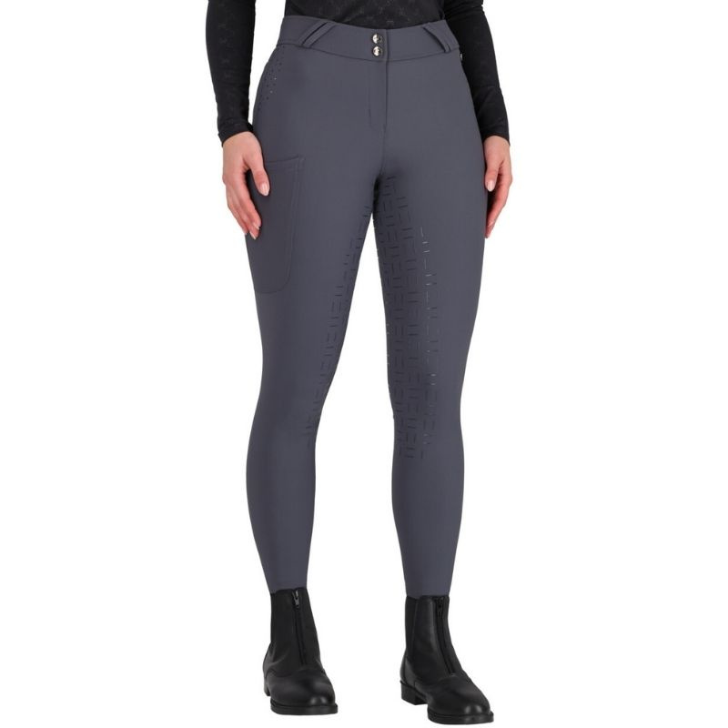 Reithose Livora Full Grip Grau