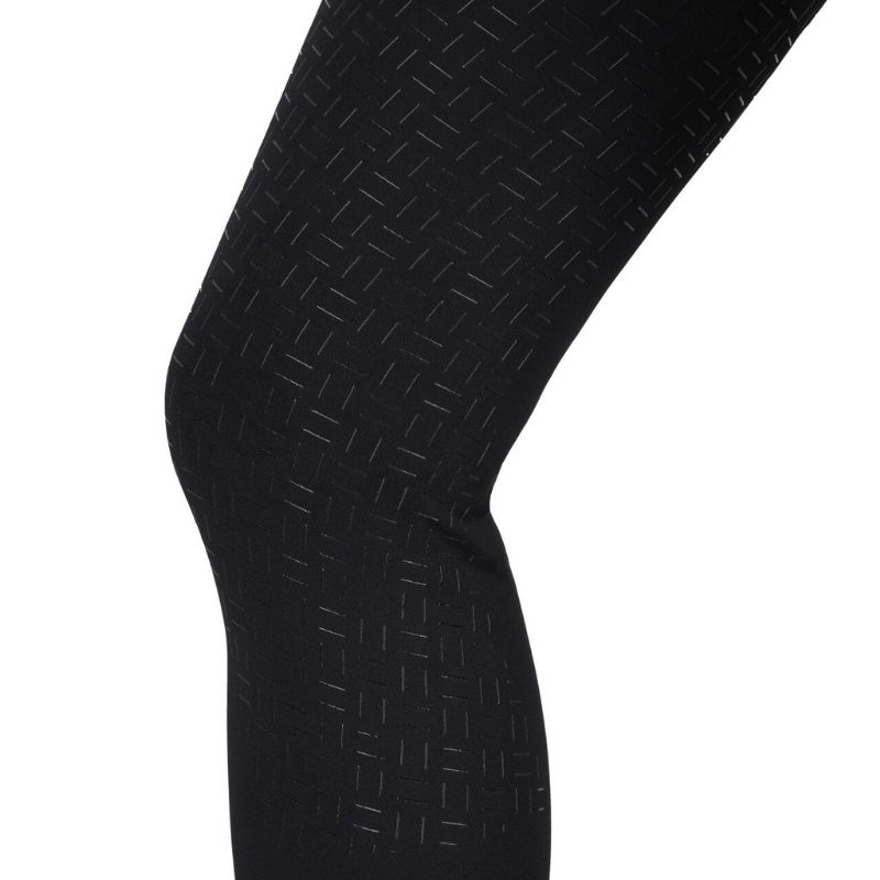 Reitleggings Valletta Full Grip Schwarz